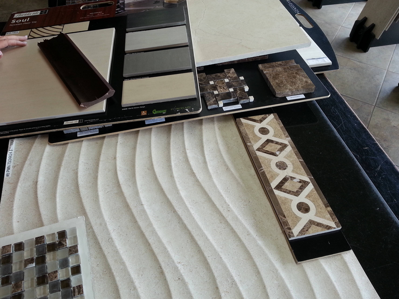 A few of our tile selections.  I