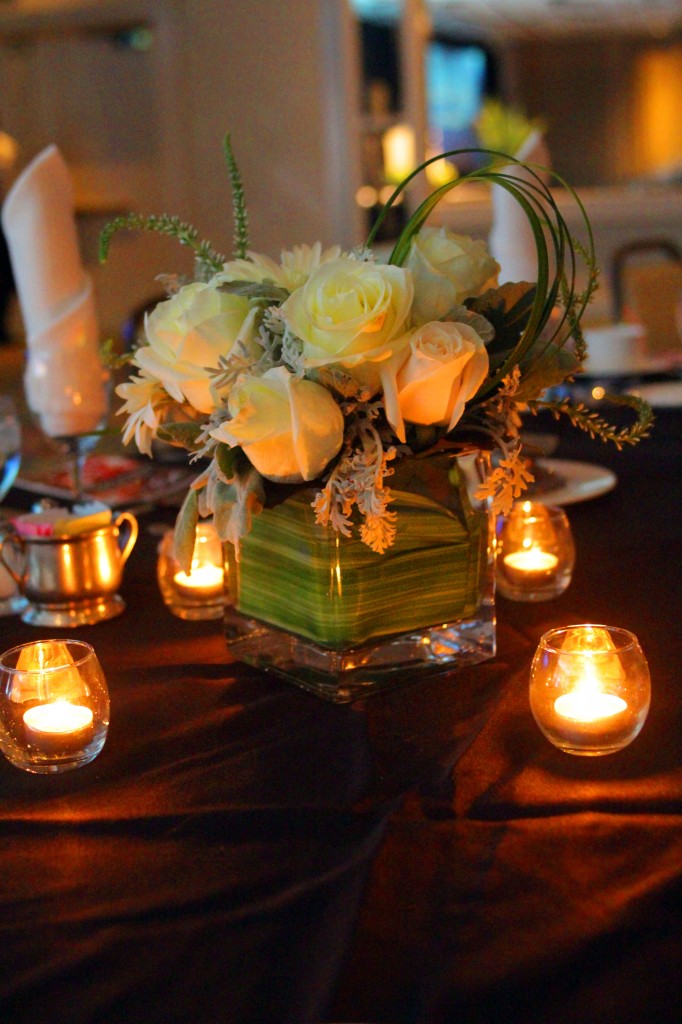 The creative centerpieces were a beautiful addition.  